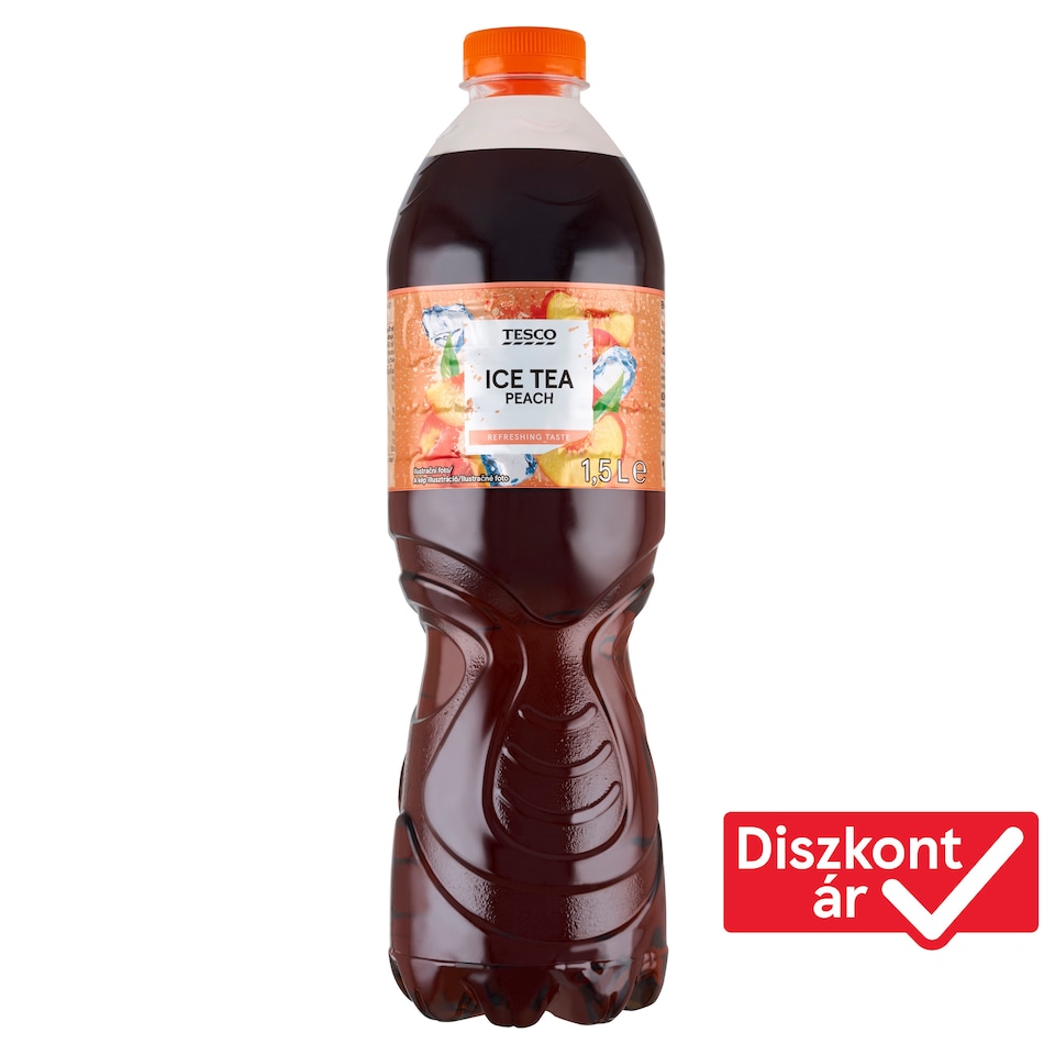 Tesco őszibarack ízű üdítőital fekete tea kivonattal 1,5 l