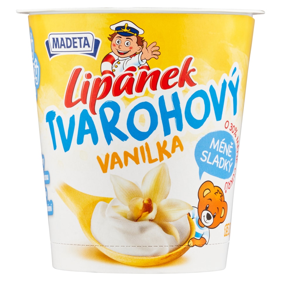 Obrázek 1 pro produkt Madeta Lipánek Tvarohový vanilka 130g