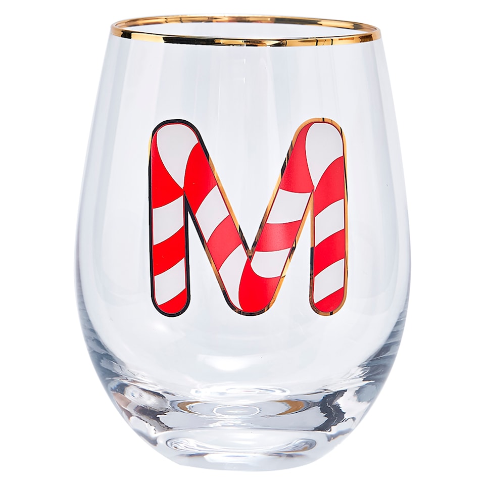 Tesco candy cane Stemless  Glass M
