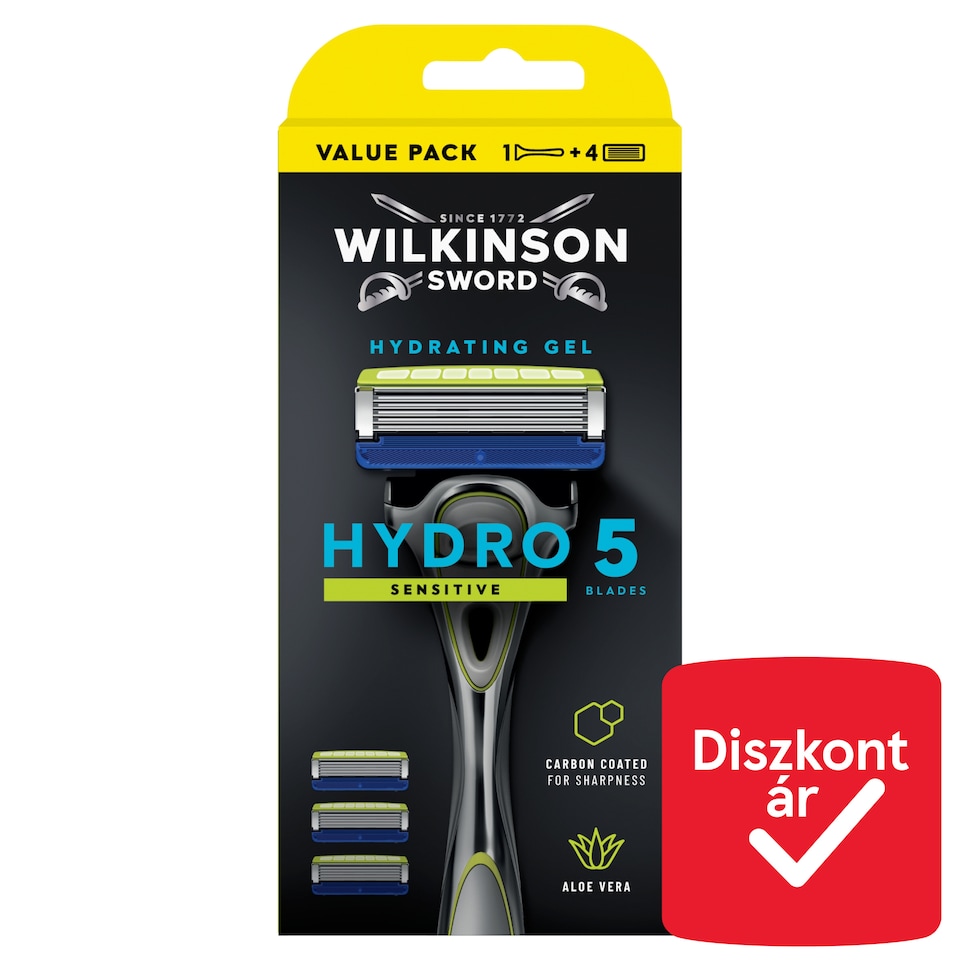 Wilkinson Sword Hydro 5 Sensitive ötpengés borotva 4 db