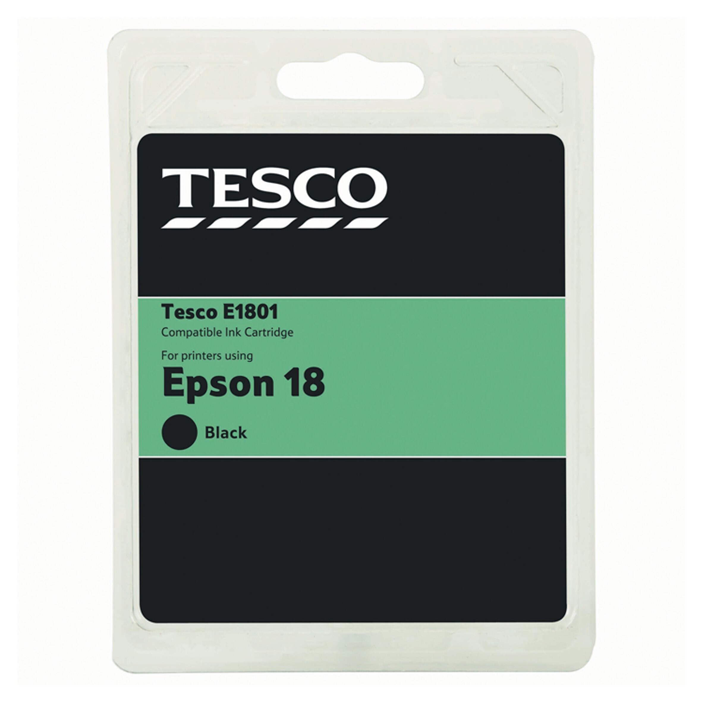 Tesco Remanufactured Epson 18 Black Ink 