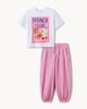 image 3 of F&F Girls 2-Piece Pure Cotton Brunch Club Set in White