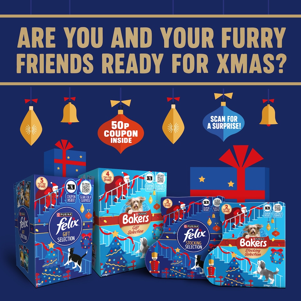 image 1 of Felix Cat Treats Christmas Selection Box 275g