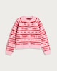 image 4 of F&F Knitted Merry & Bright Button Front Cardigan in Pink