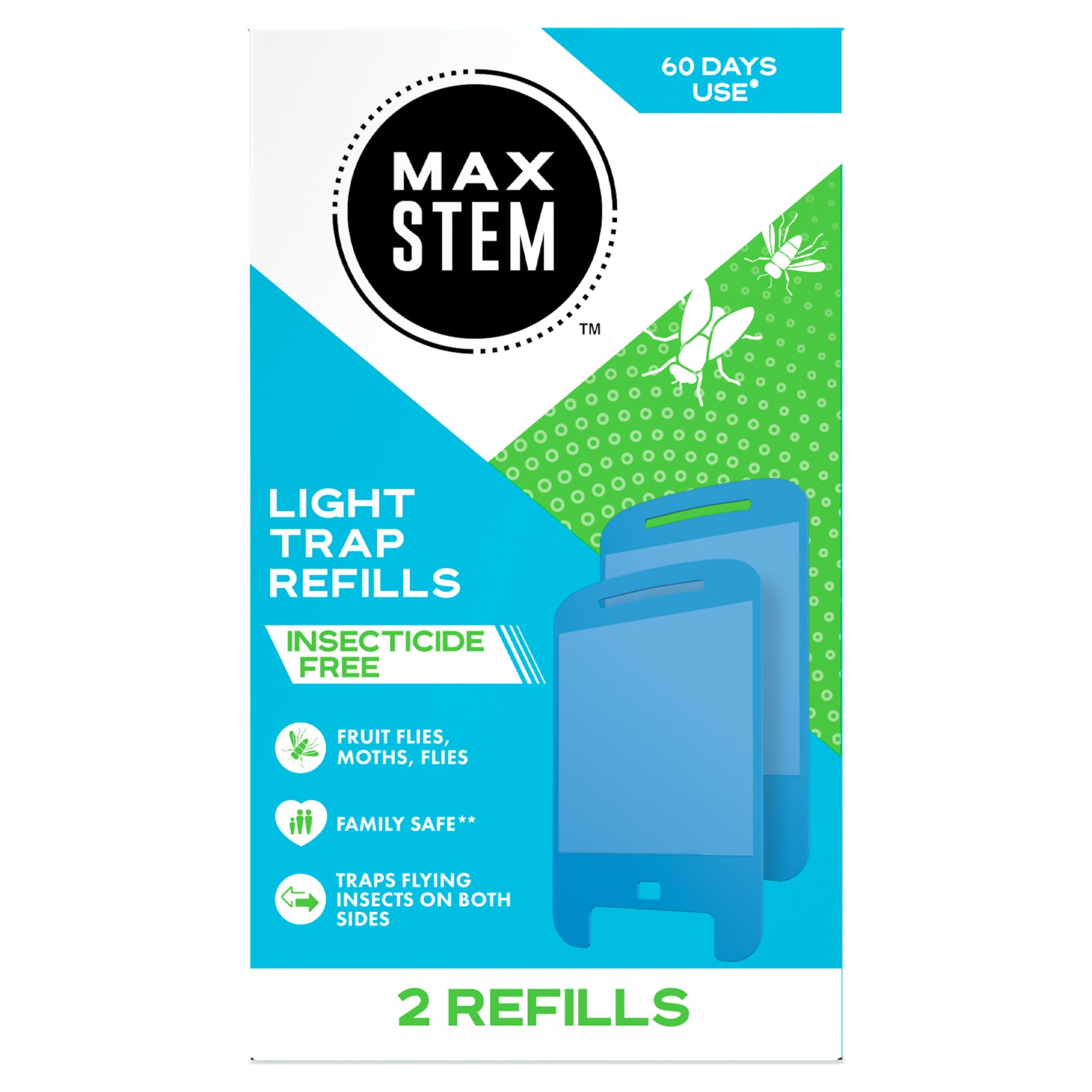 MAX STEM Flying Insect Light Trap 2 Refills