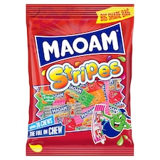 MAOAM Stripes Fruit and Cola Flavour Chewy Sweets 350g