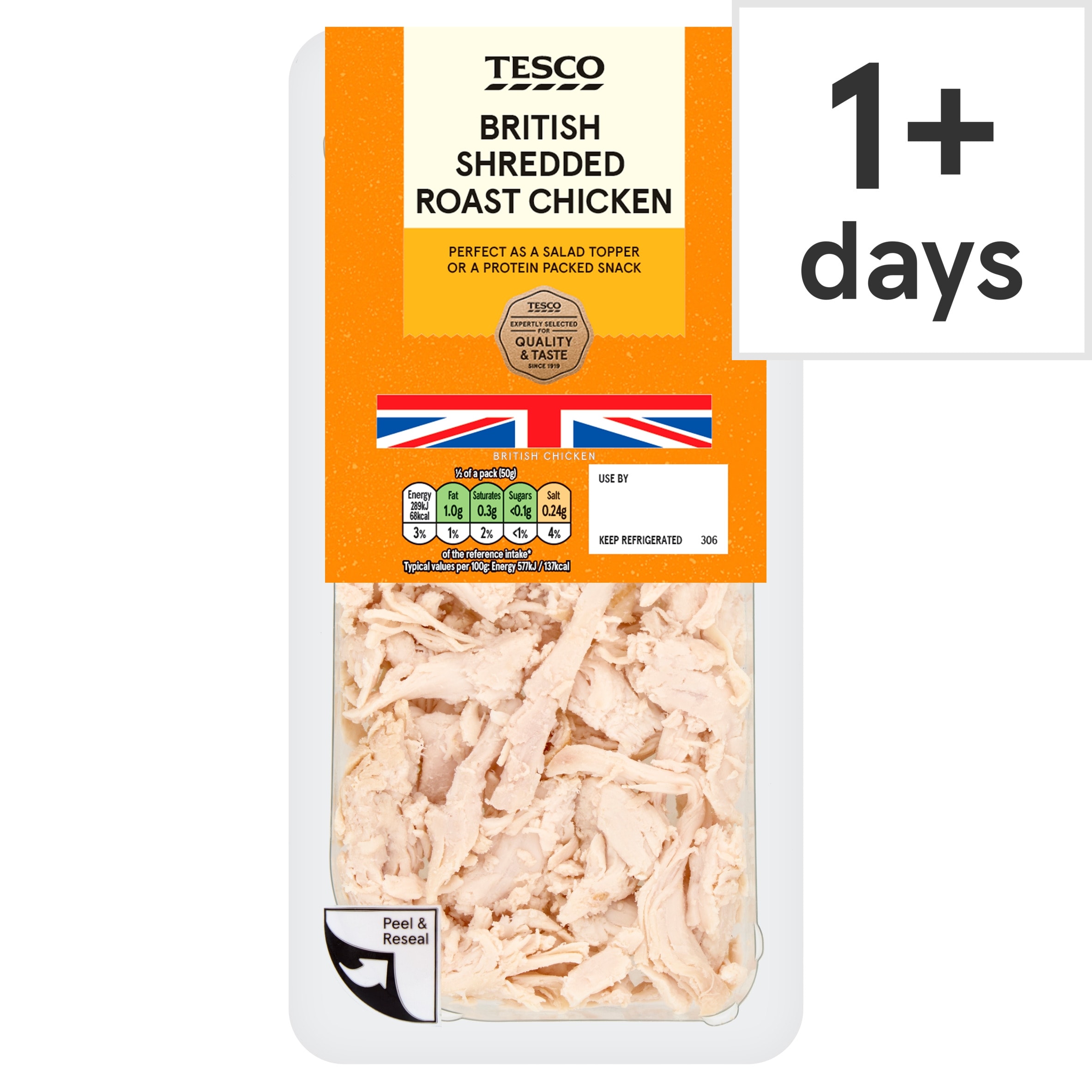 Tesco British Shredded Roast Chicken 100g