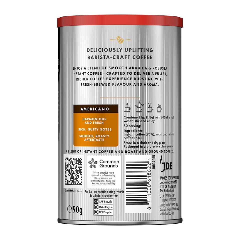 image 1 of Kenco Millicano Americano Instant Coffee 90g