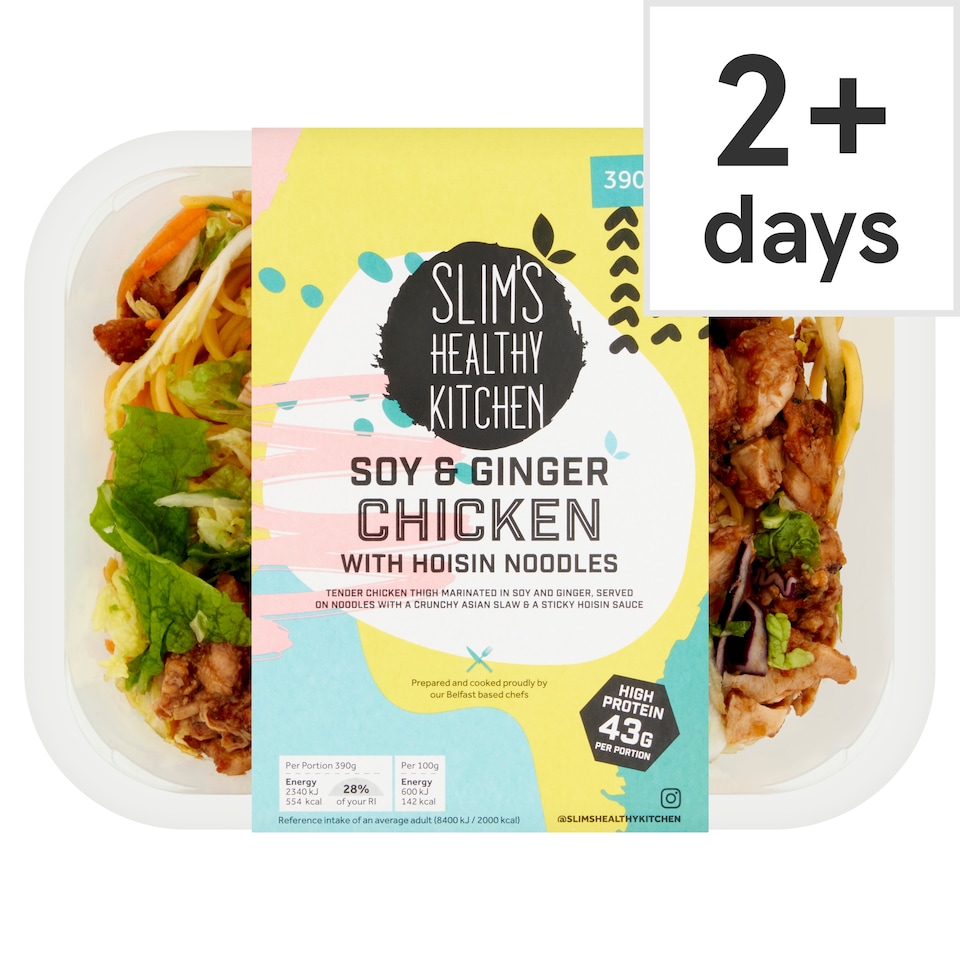 Slim's Healthy Kitchen Soy & Ginger Chicken with Hoisin Noodles 390G