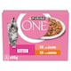 image 1 of PURINA ONE Kitten Mini Fillets Salmon and Chicken Wet Cat Food 8x85g