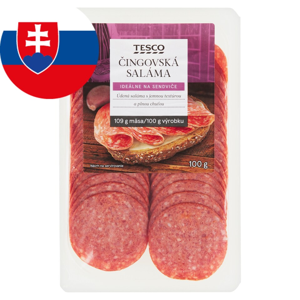 Tesco Čingovská saláma 100 g