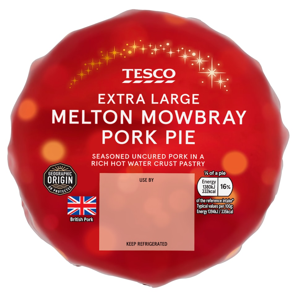 Tesco Extra Large Melton Mowbray Pork Pie 790G