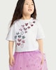 image 1 of F&F Girls 2-Piece Sequin T-Shirt and Tulle Skirt Set in Lilac