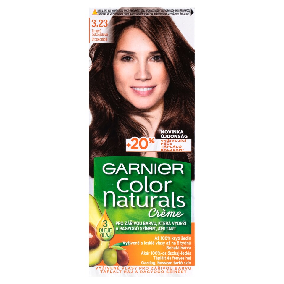 Garnier Color Naturals Tartós hajfesték 3 .23 Étcsokoládé, 60 +40 +12 ml