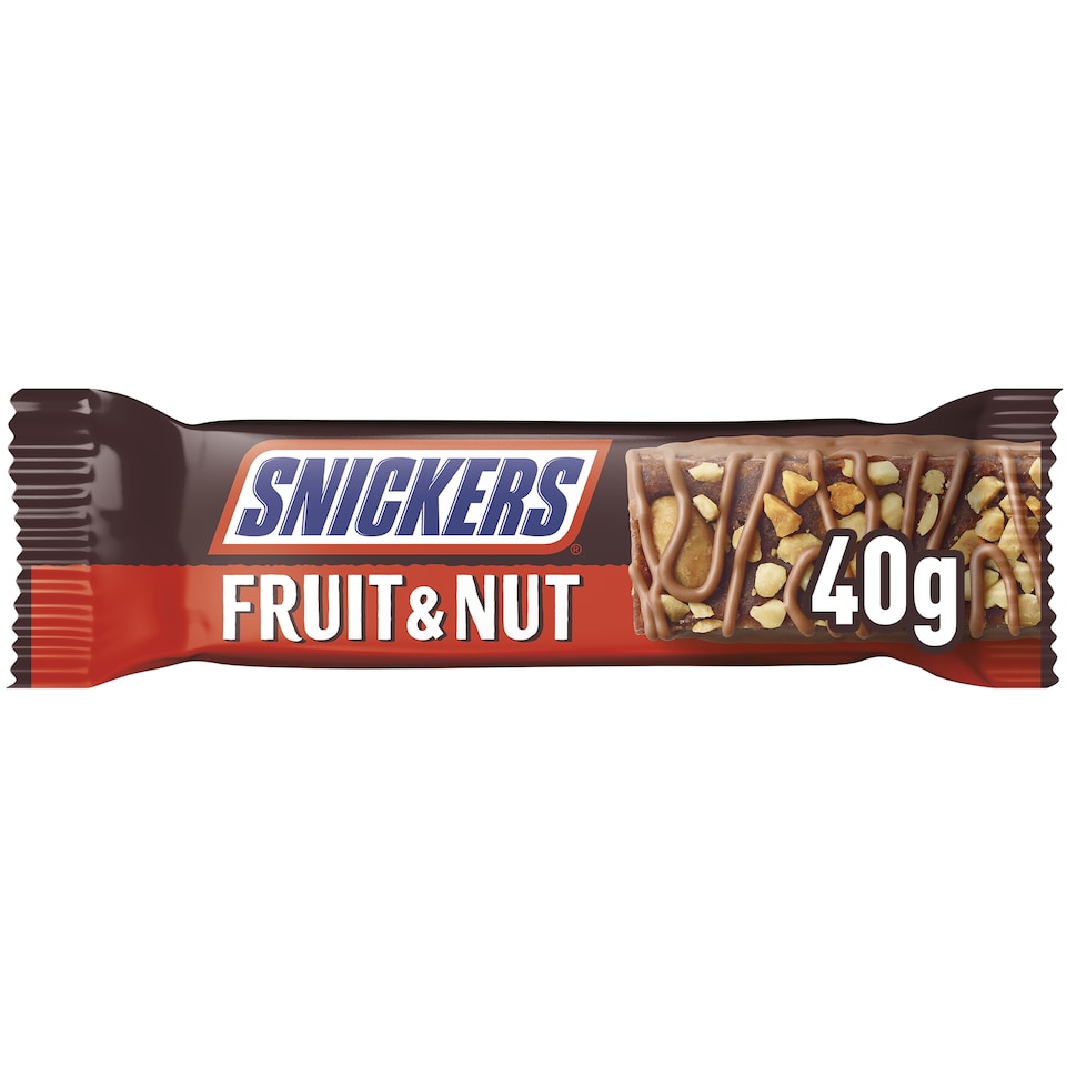Snickers Triple Treat Fruit & Nut Milk Chocolate Snack Bar 40g