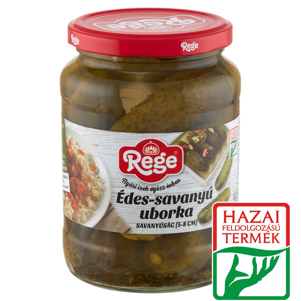 Rege édes-savanyú uborka savanyúság 5-8 cm 680 g