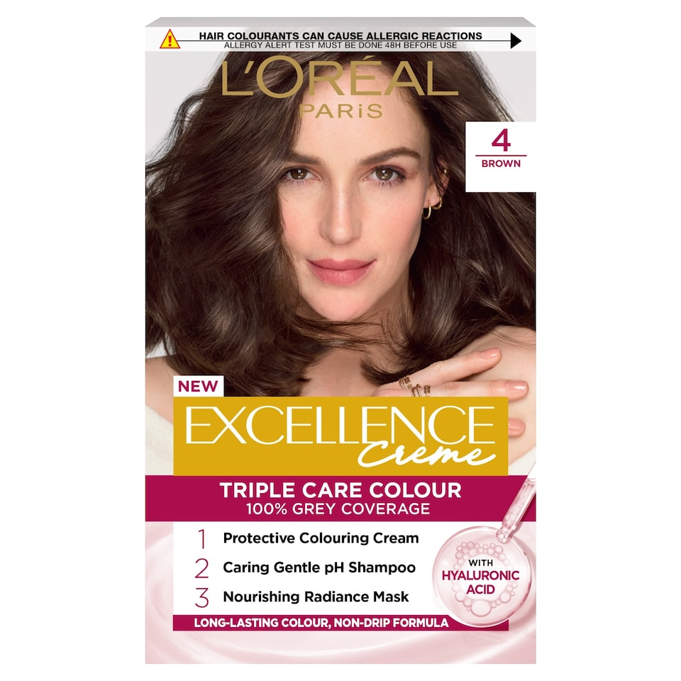 image 1 of L'Oreal Paris Excellence Creme 4 Natural Dark Brown Permanent Hair Dye