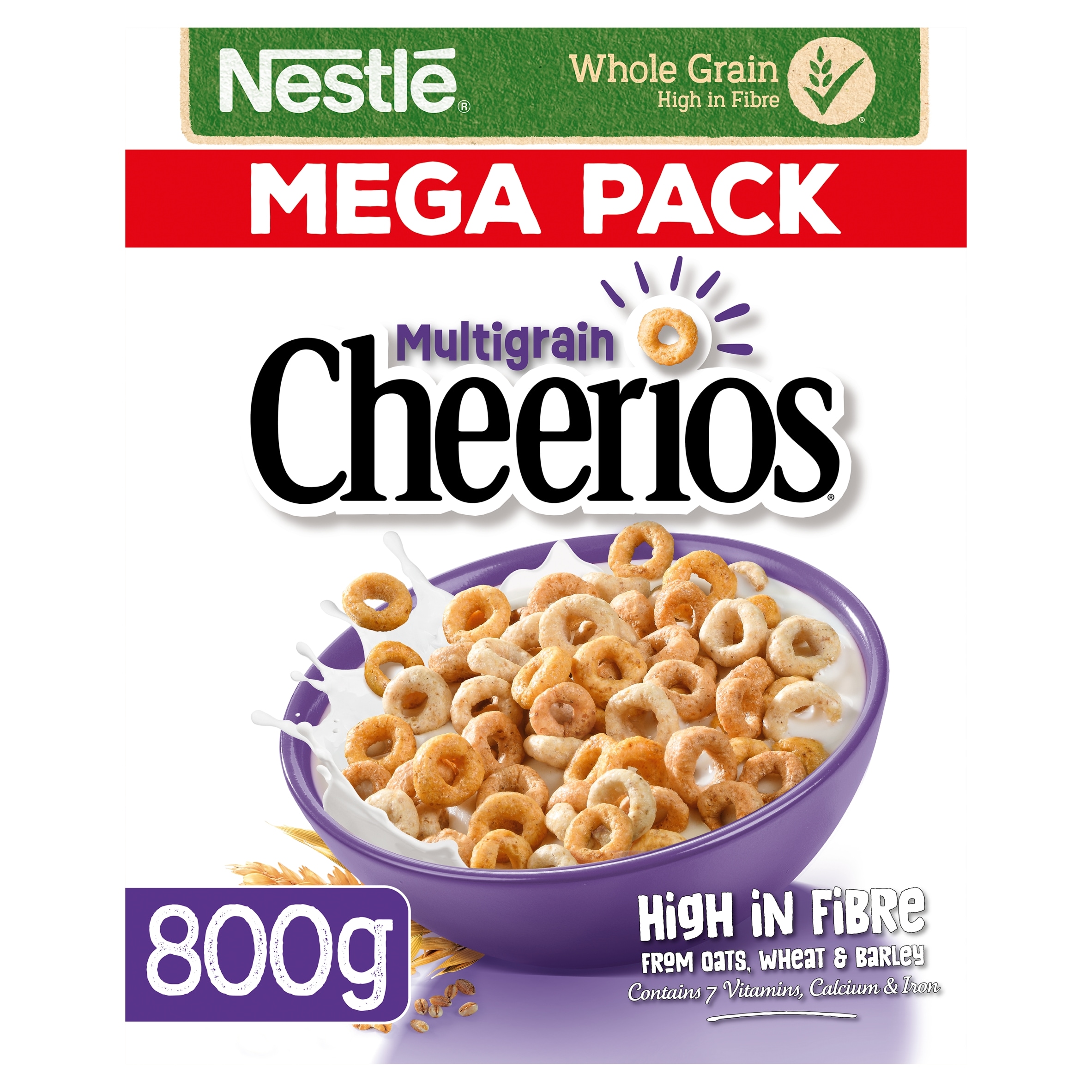 Nestlé Cheerios Multigrain Hoop Breakfast Cereal 800g