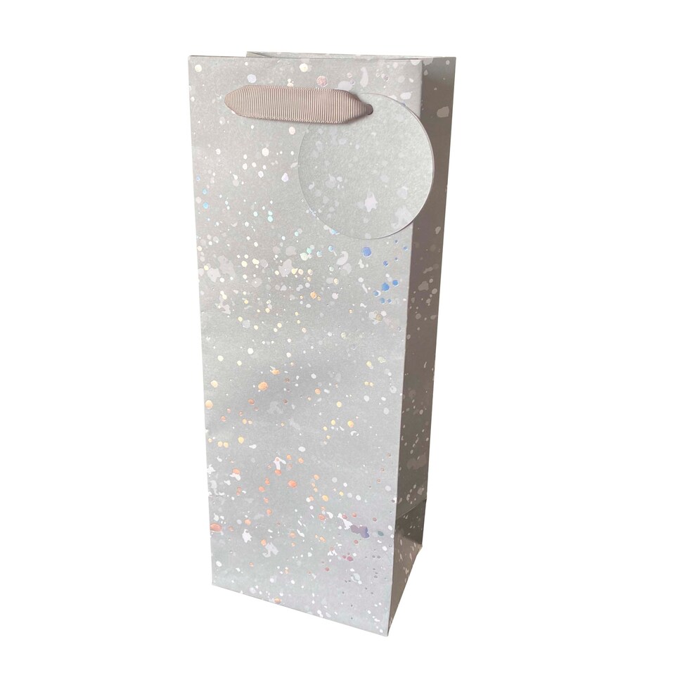 Tesco Silver Foil Bottle Bag