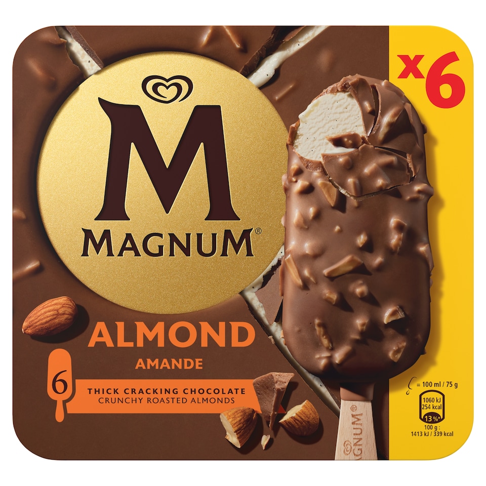Magnum Multipack Jégkrém Mandula 6 x 100 ml