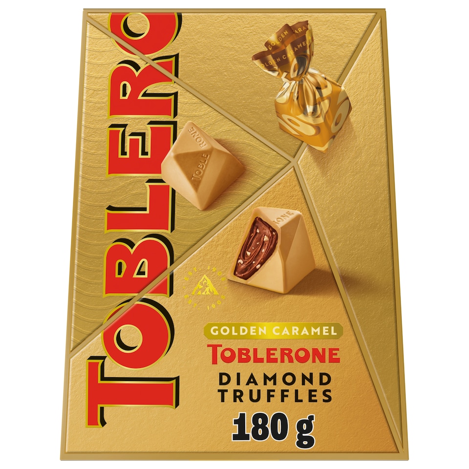 TOBLERONE TRUFFLES GOLDEN CARAMEL 180g