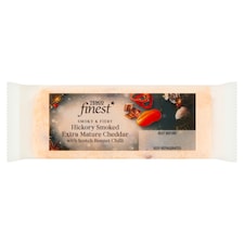 Tesco Finest Hickory Smoked Extra Mature Cheddar with Scotch Bonnet Chilli 180g