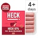 image 1 of HECK! 97% 10 Pork Sausages 660g