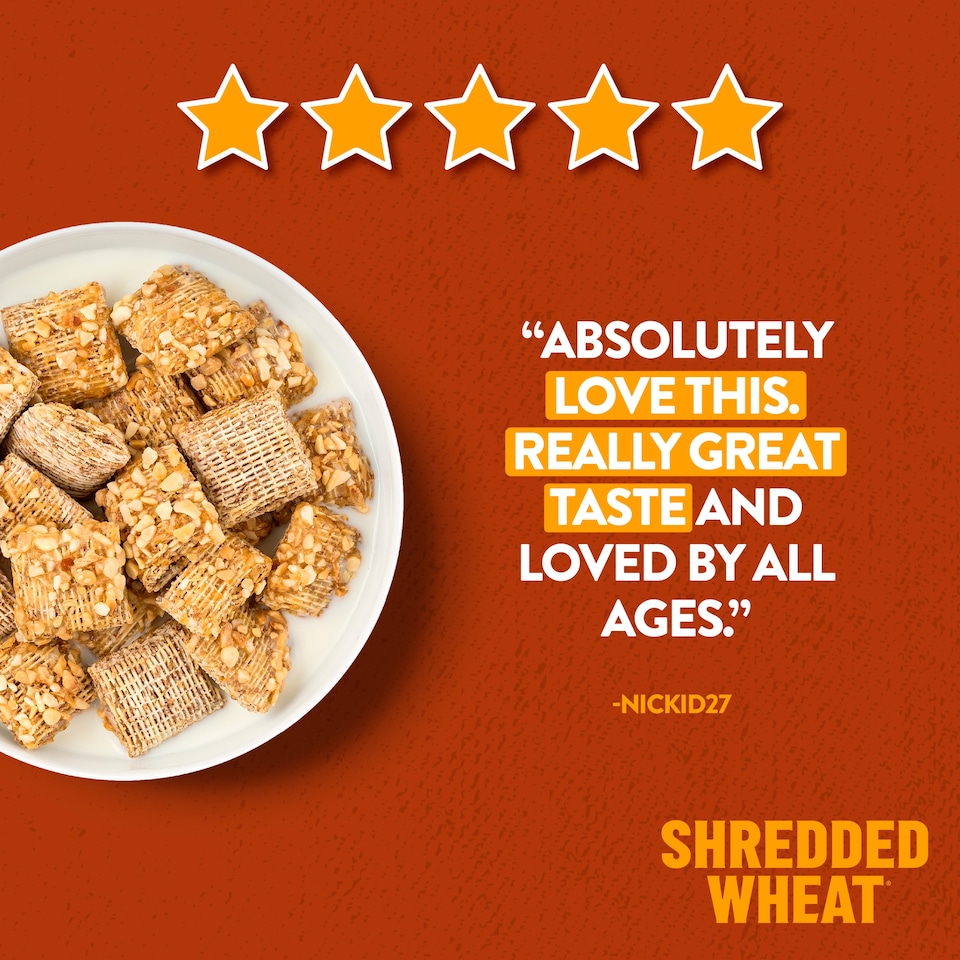 image 1 of Nestle Shredded Wheat Cereal - Honey & Nut 500g