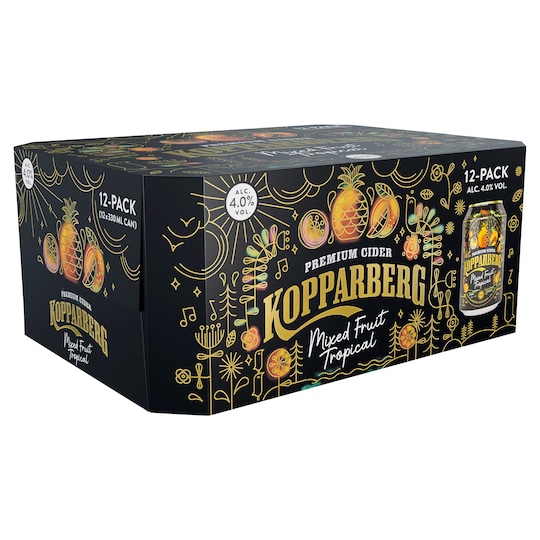 Kopparberg Mixed Fruit Tropical 12 X 330Ml Tesco Groceries