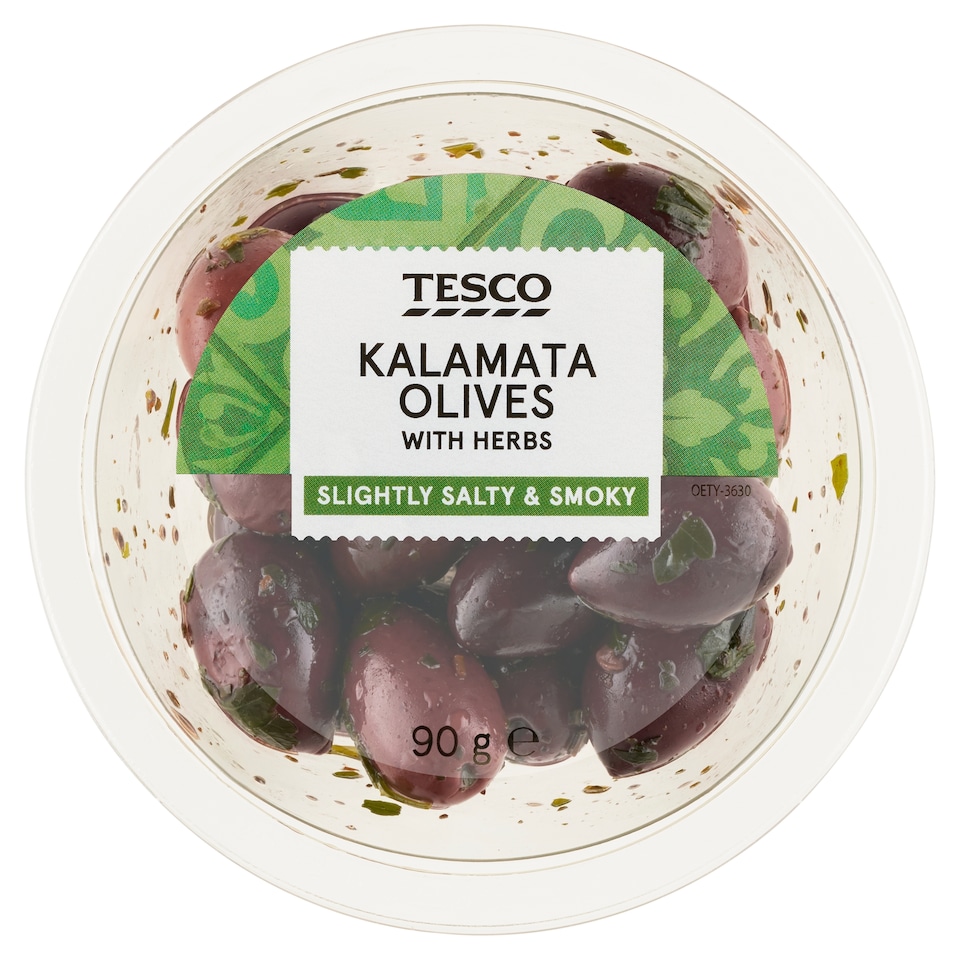Tesco Kalamata Olives with Herbs 90 g