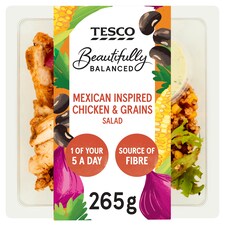 Tesco Beautifully Balanced Mexican Inspired Chicken Salad 265G