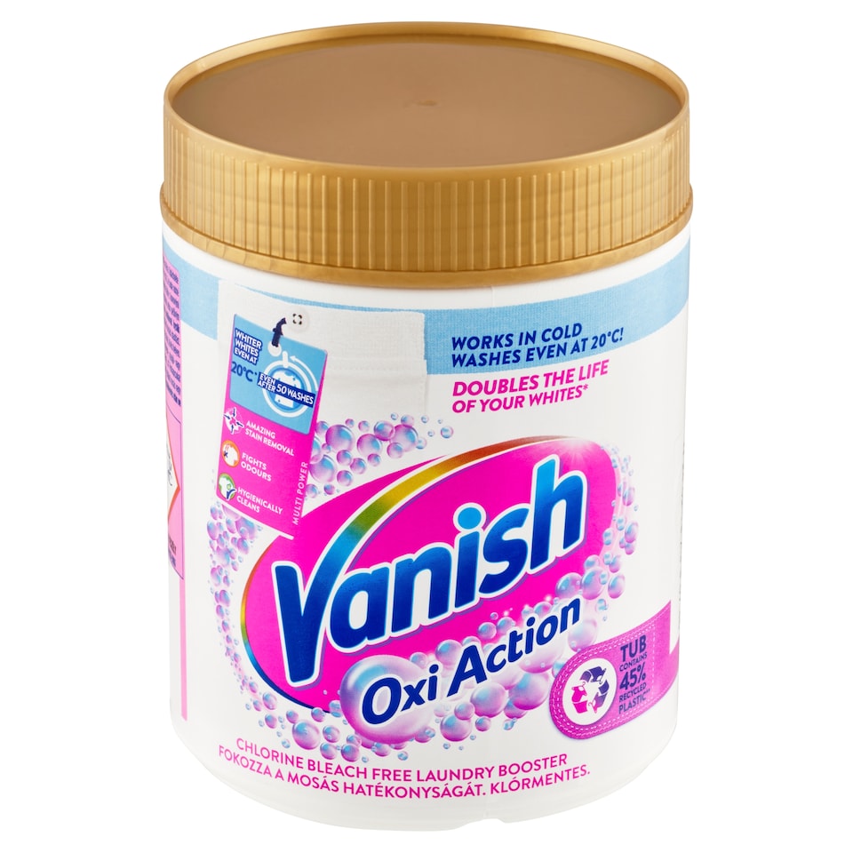 Obrázek 1 pro produkt Vanish Oxi Action Prášek na bělení a odstranění skvrn 470g