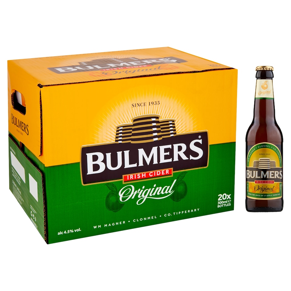 image 1 of Bulmers 20 Pack X 300Ml Bottle