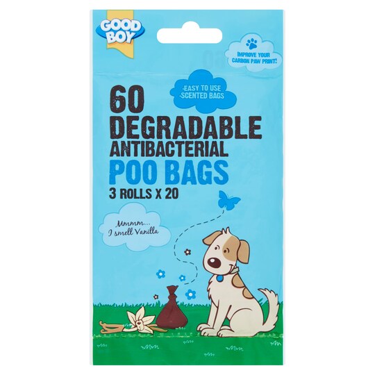 Good Boy 3X20 Degradable Poo Bags 60 Pack Tesco Groceries