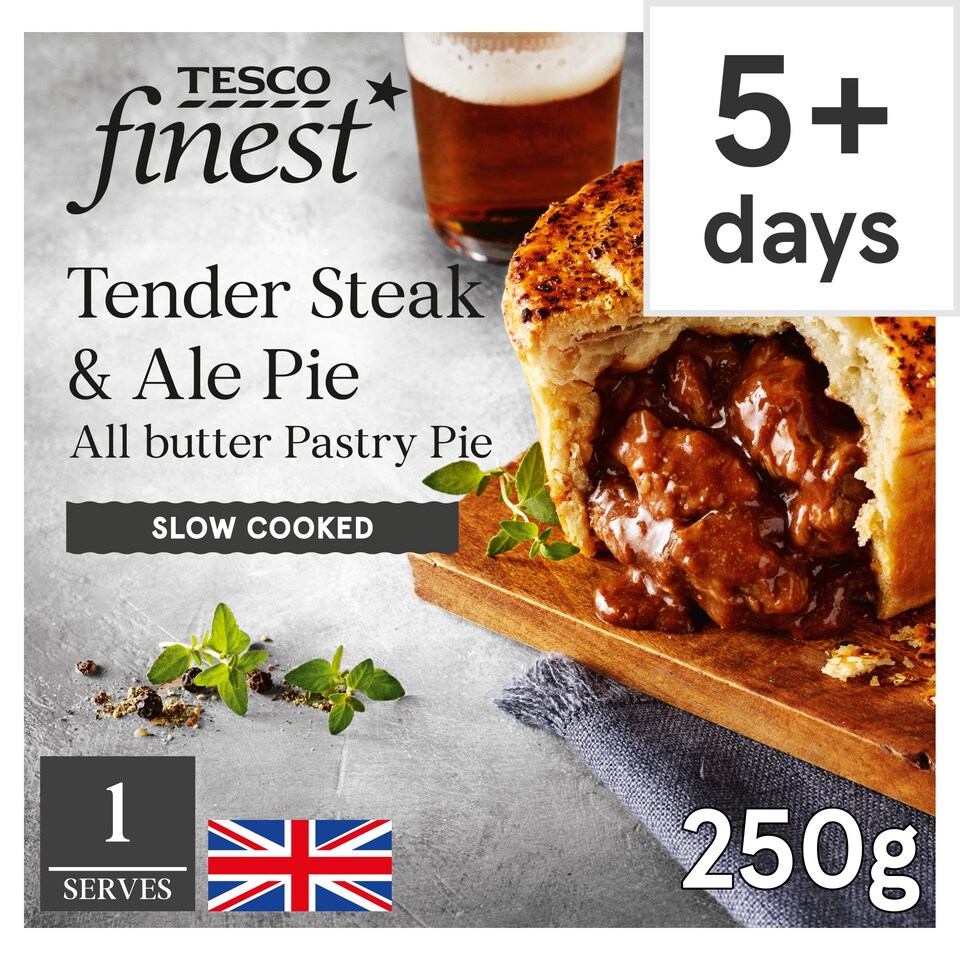 TESCO finest Steak & Ale Pie 250G