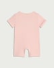 image 2 of AC/DC Cotton Rich This Girl Rocks Slogan Short Sleeved Romper in Pink