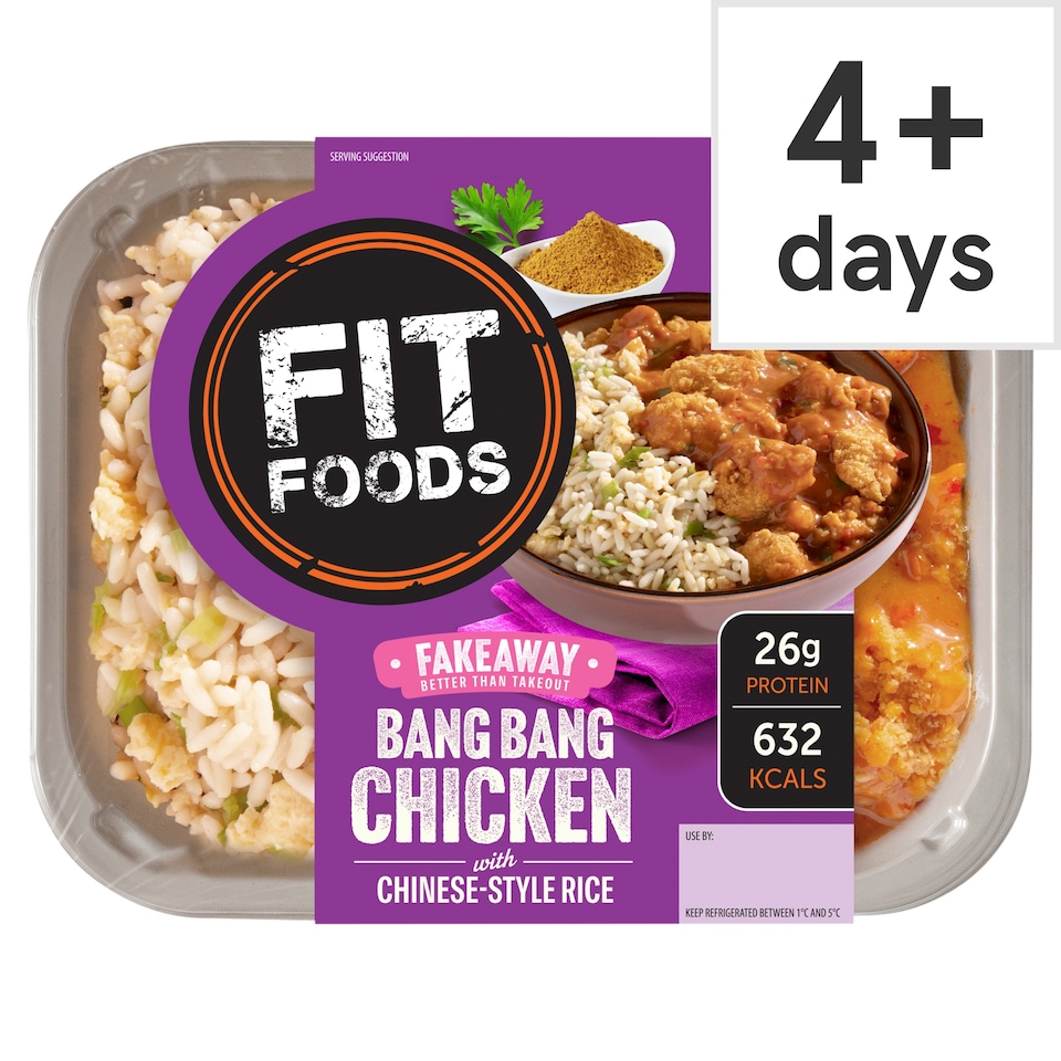 Fit Foods Bang Bang Chicken with Chinese Style Rice 400g