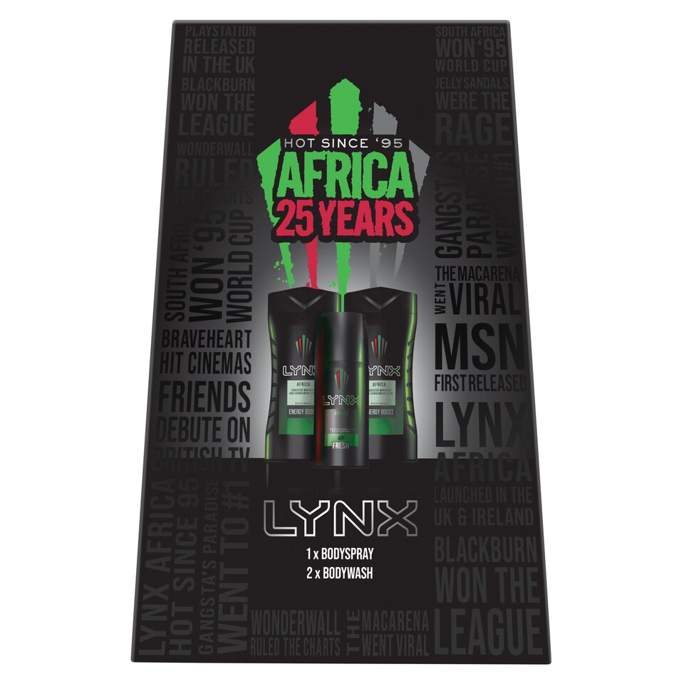 image 1 of Lynx Africa 25 Years Mini Trio Gift Set