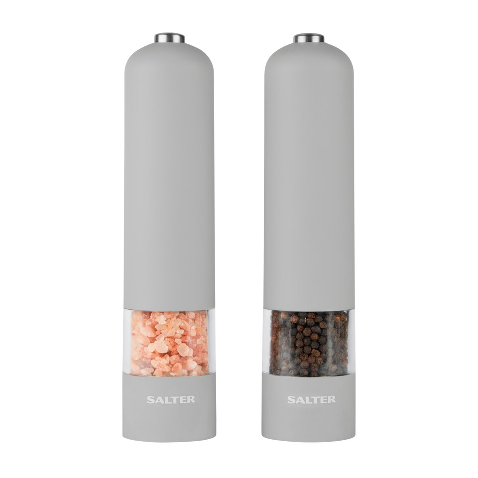 image 1 of Salter Grey Electronic Mill Set