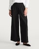 image 2 of The F&F Edit Side Stripe Wide Leg Trousers in Black
