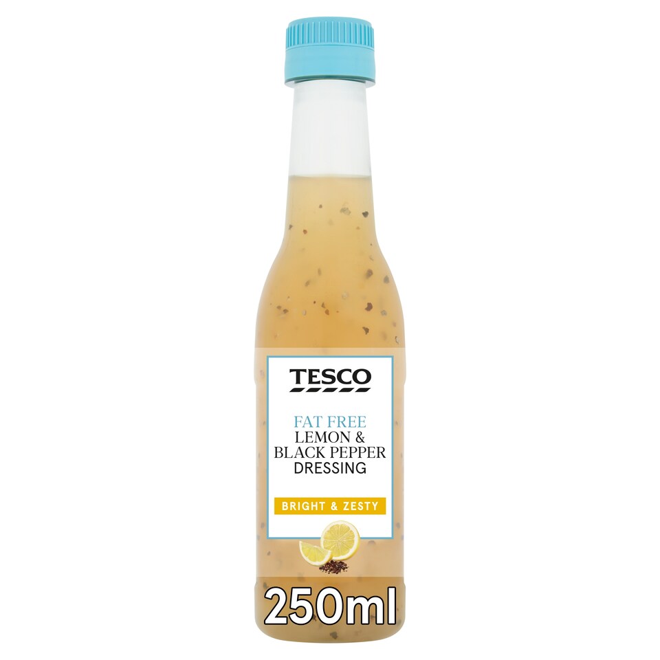 Tesco Fat Free Lemon And Pepper Dressing 250Ml
