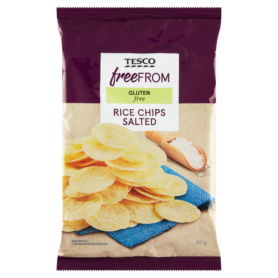 Tesco Free From Ryžové lupienky solené 80 g