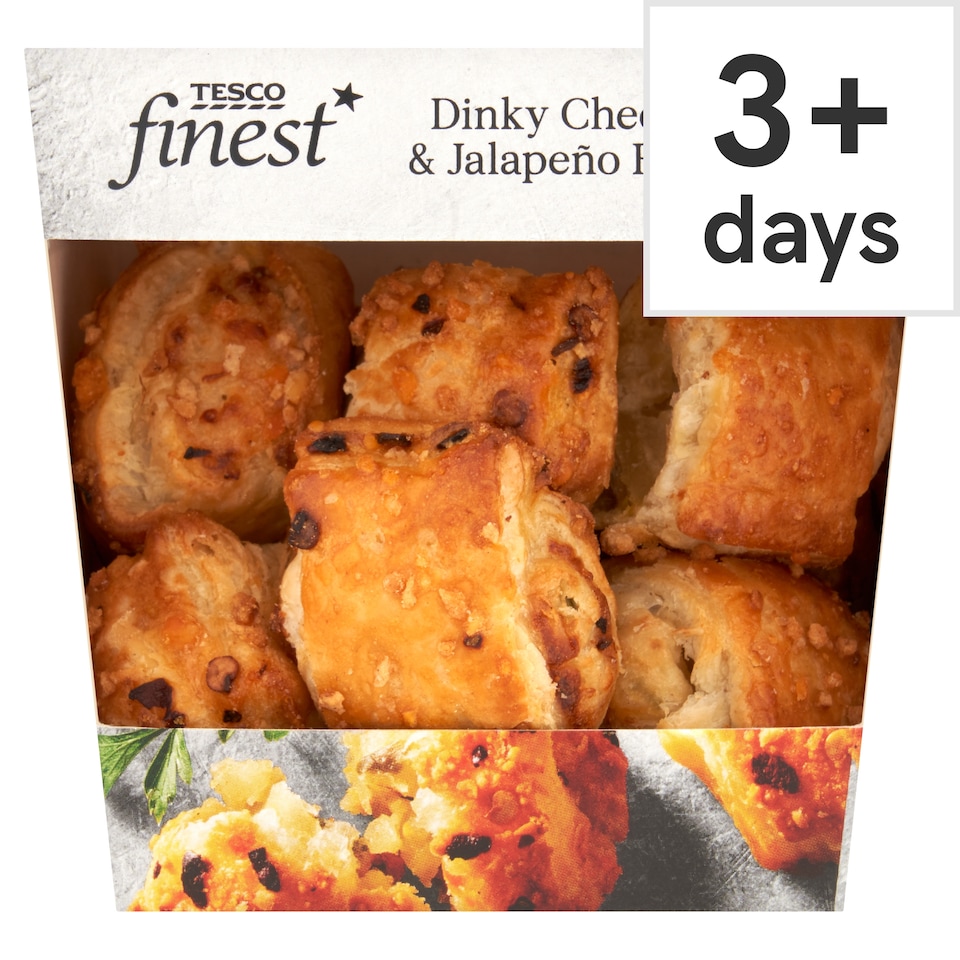 Tesco Finest Dinky Cheese & Jalapeno Mini Rolls 120g
