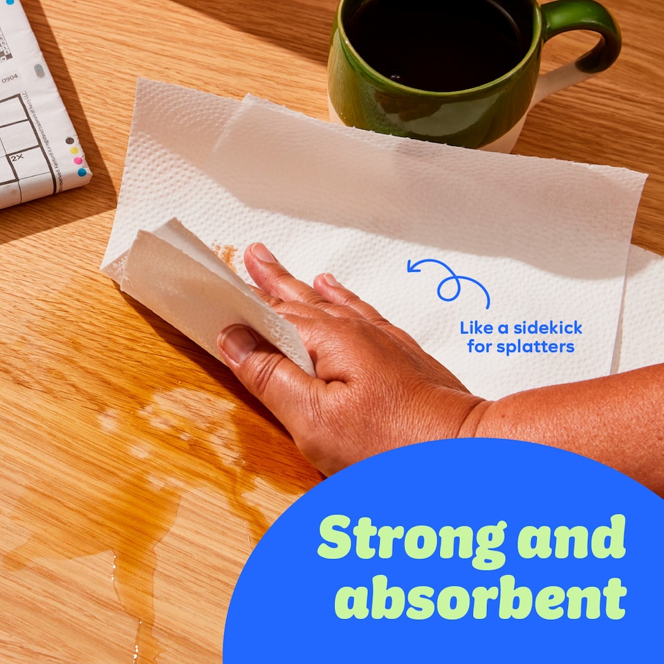 image 1 of Who Gives A Crap Big & Strong Kitchen Roll 100 sheets 2 Rolls