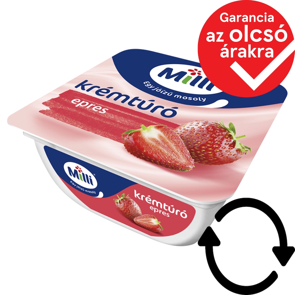 Milli Creamy Cottage Cheese Dessert with Strawberry 90 g