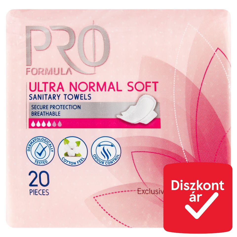 Tesco Pro Formula Wings Ultra Normal Soft Sanitary Pads 20 pcs