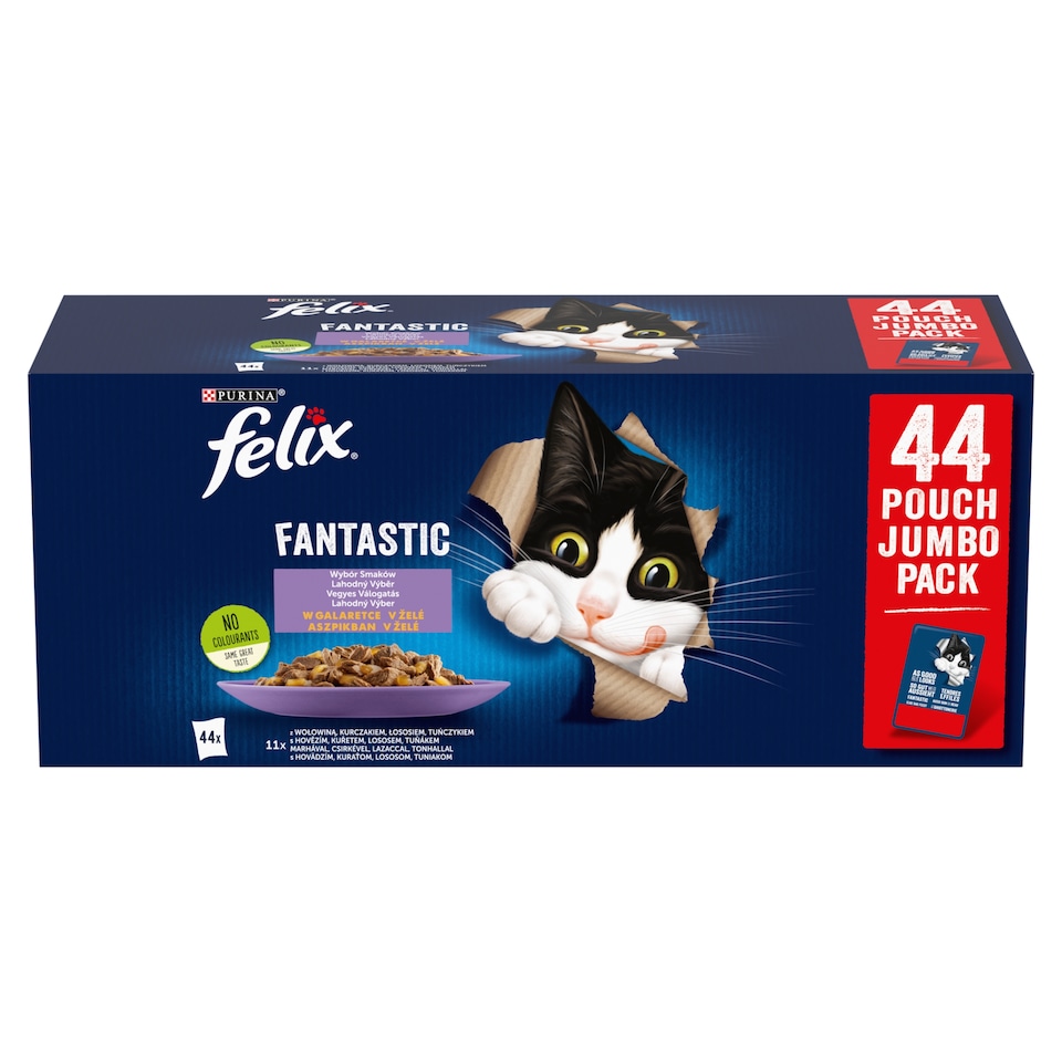 Purina Felix Fantastic házias válogatás nedves macskaeledel 44 x 85 g