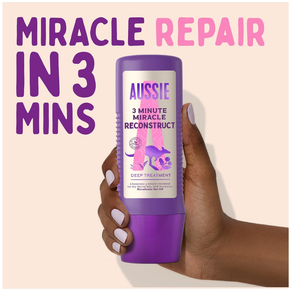 image 1 of Aussie 3 Minute Miracle Reconstructor Hair Treatment 225Ml