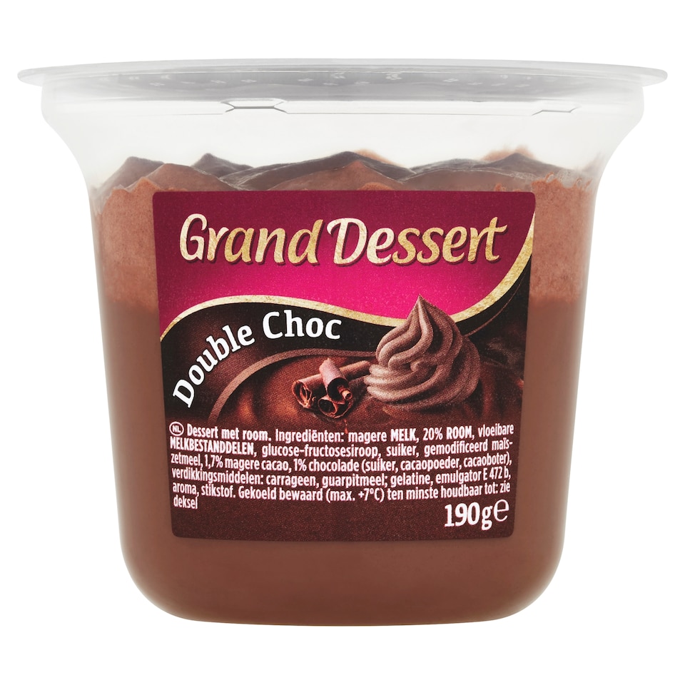 Obrázek 1 pro produkt Ehrmann Grand Dessert Double Choc 190g