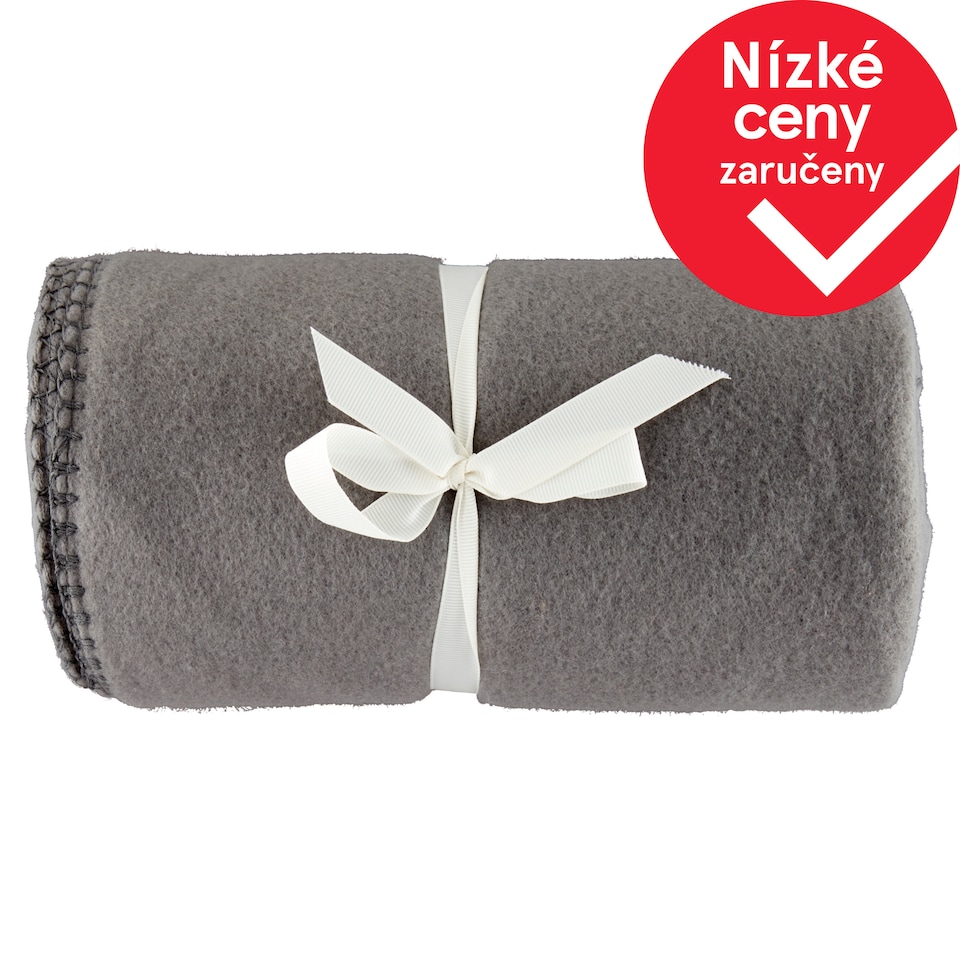 Tesco Fleece Throw Dark Grey